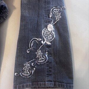 Coldwater Creek Women's Jean with embellishment - Size 8